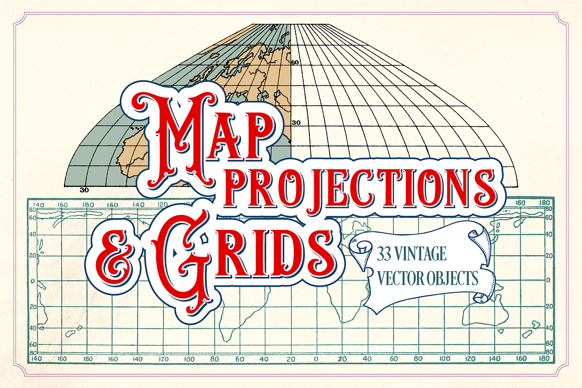 Vintage Maps and Grids, an Object Graphic by Mr Vintage (Photo 1 of 5)