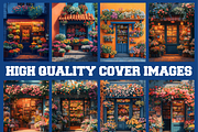 Floral Storefront Coloring Book Page, a Decorative Illustration by Coco Bloom (Thumbnail 3 of 5)
