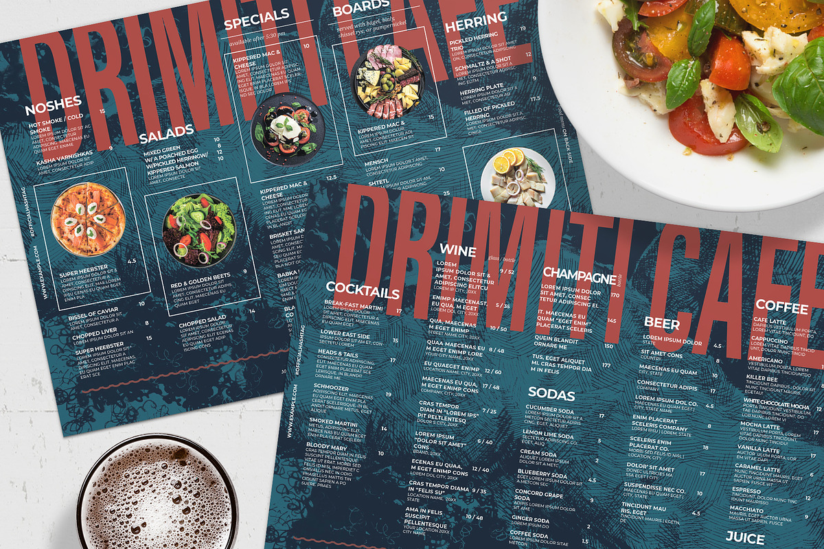 Restaurant Placemat Menu Template, a Flyer Template by BrandPacks (Photo 4 of 4)