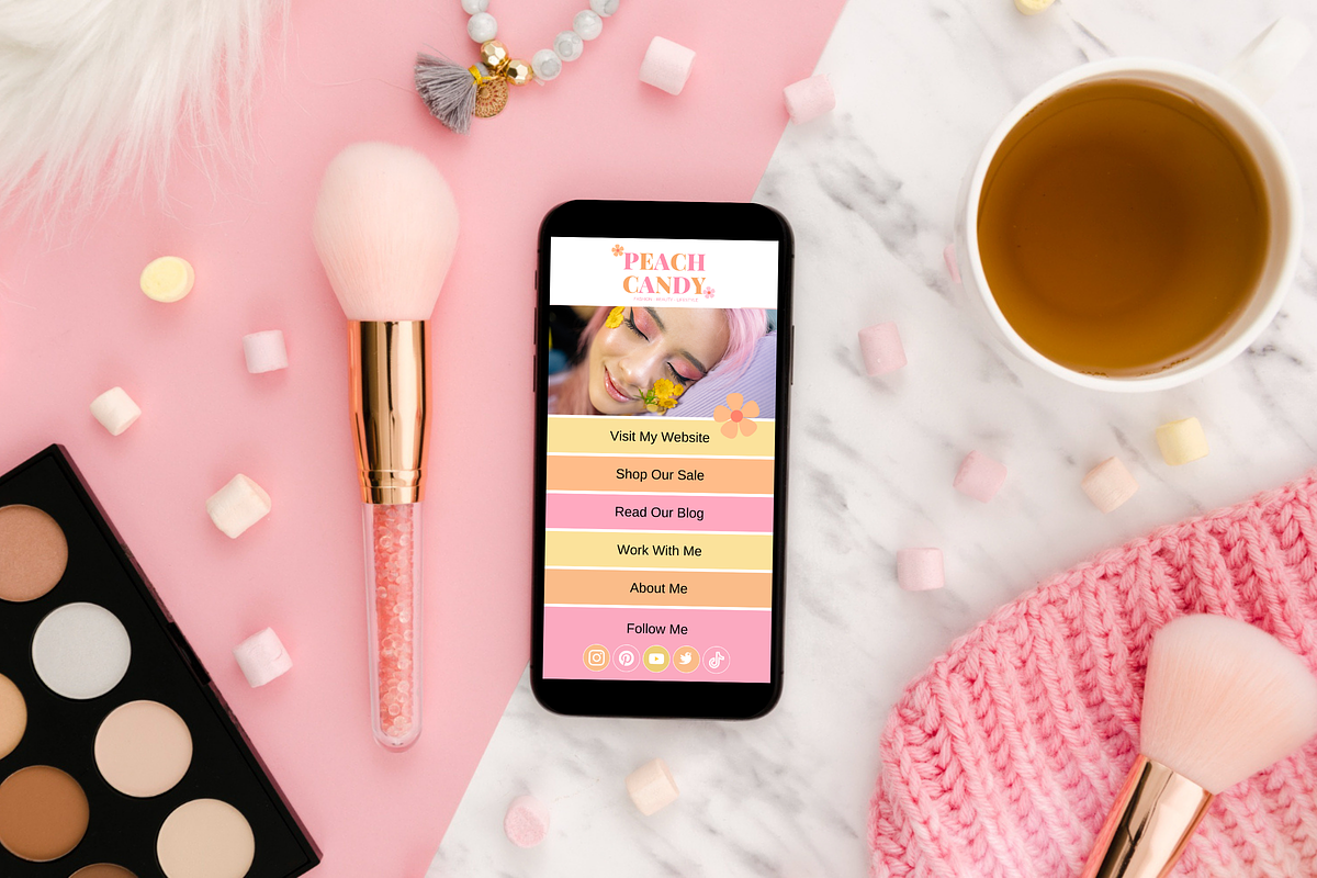 Pastel Link in Bio Template, a Landing Page Template by SunshineStudioBoutique (Photo 8 of 9)