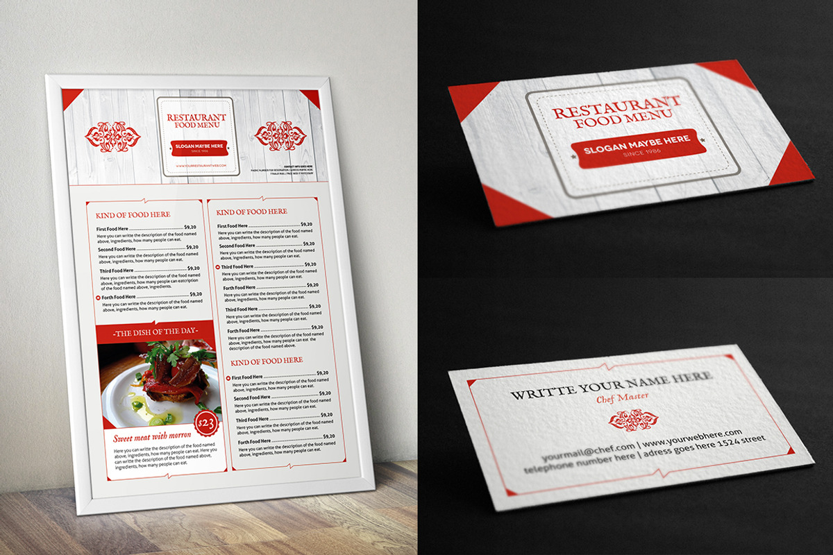Classy Food Menu, a Brochure Template by Luuqas Design (Photo 6 of 8)