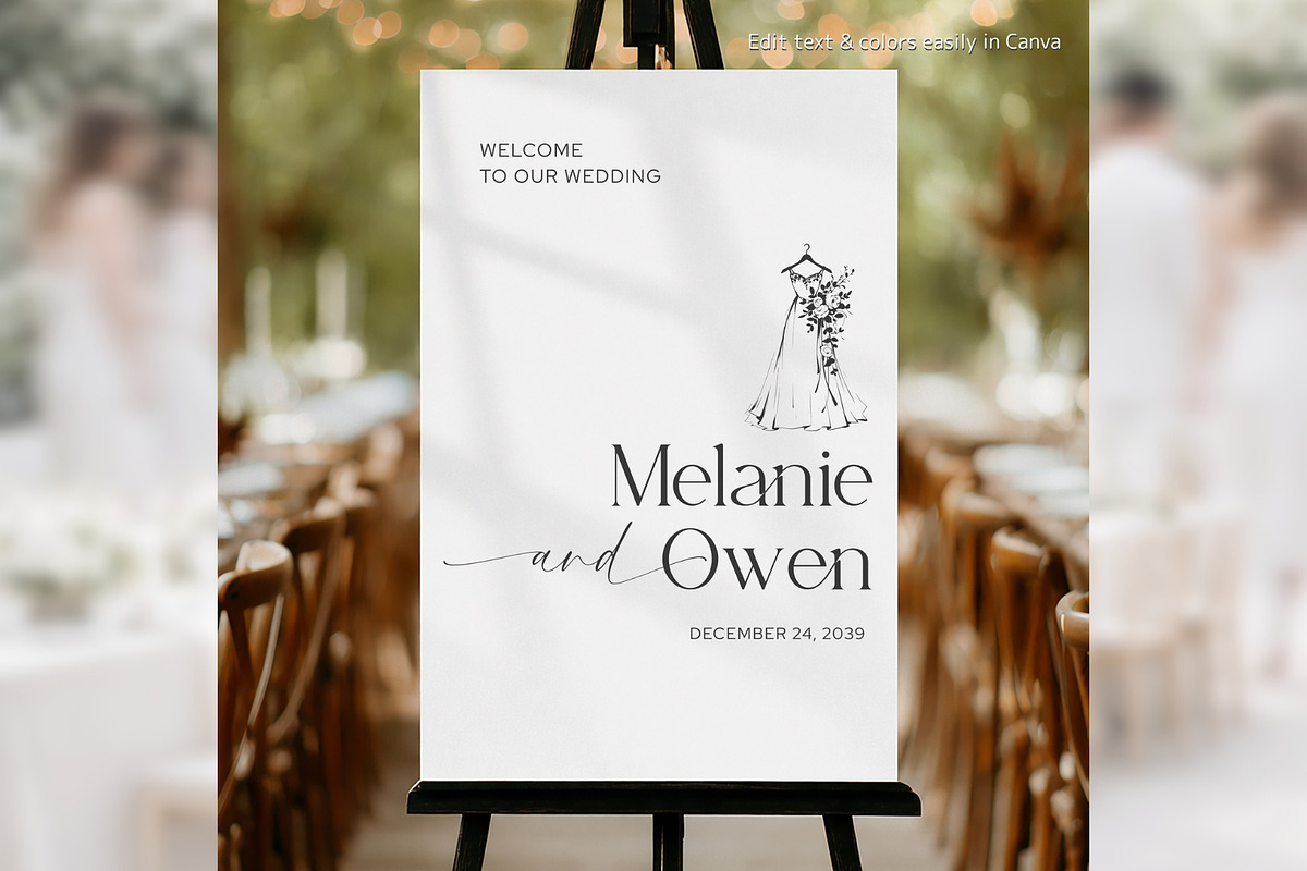 Modern Minimal Welcome Canva bd010, a Poster Template by TyphoonStudio (Photo 3 of 10)