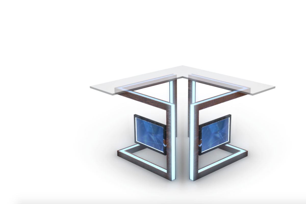 TV Studio Desk Collection (12 PCS), a Furniture 3D Model by akerStudio (Photo 8 of 153)