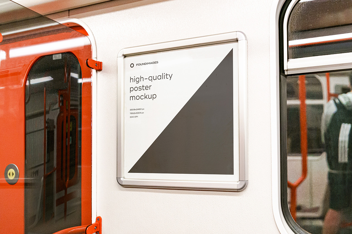 Subway Poster Mockup Bundle Metro, an Advertising Mockup by FoundImages (Photo 59 of 61)