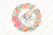 Boho Floral Mom Mother's Day Gift PN, an Illustration by CraftArtStudio (Thumbnail 1 of 4)