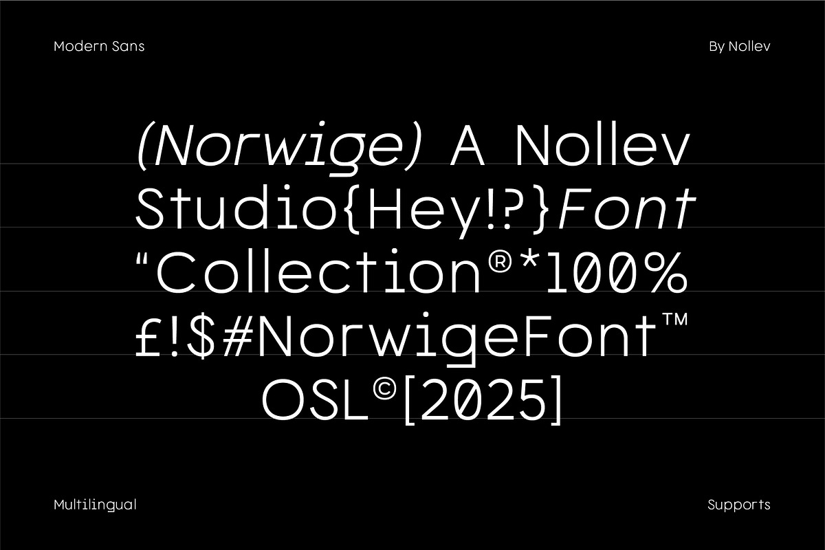 Norwige – Modern Geometric Sans, a Sans Serif Font by Nollev (Photo 5 of 11)
