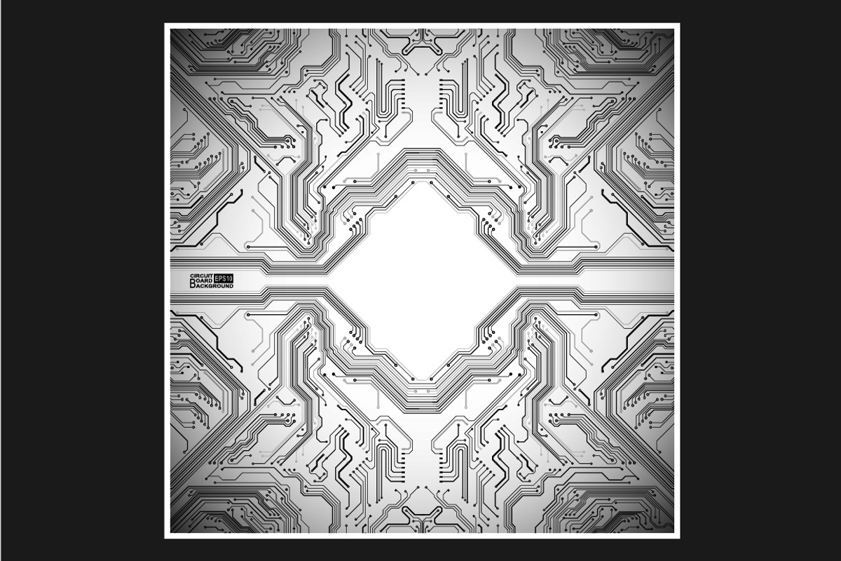 -50% Circuit boards backgrounds set, a Background Graphic by frost_newt (Photo 10 of 11)