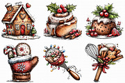 Whimsical Holiday Baking Clipart Bun, an Illustration by Libby Wishes (Thumbnail 4 of 7)