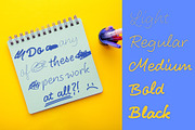 LiebeHeide Fineliner, a Handwritten Font by LiebeFonts (Thumbnail 5 of 13)