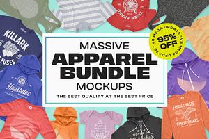 Massive Apparel Mockups Bundle