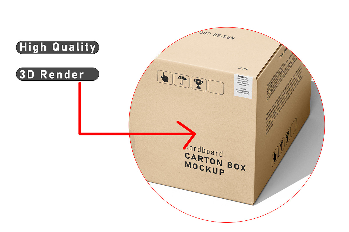 Carton Box Mockup Premium PSD Bundle, a Packaging Mockup by pixelmock (Photo 6 of 18)