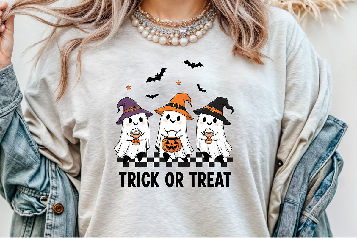 Trick or Treat Ghost Coffee Hallowee, an Illustration by Sublimation Artist (Photo 8 of 9)