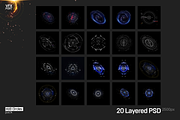 20 HUD Circle Pack, an Object Graphic by GothLab (Thumbnail 13 of 14)