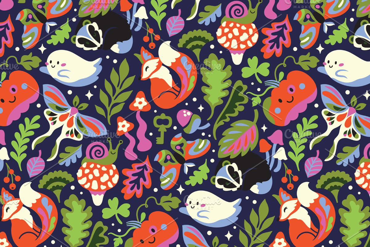 Woodland Wonders, a Pattern Graphic by PenguinHouse (Photo 4 of 8)