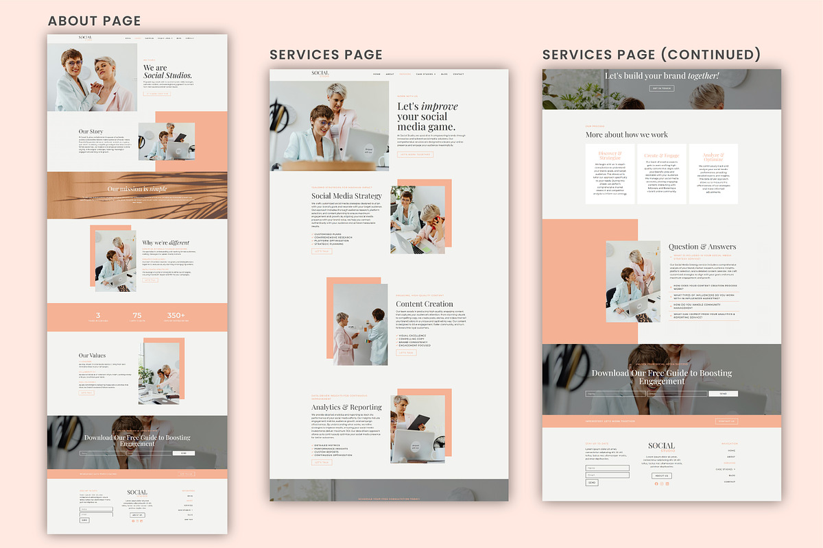 Marketing Elementor Template Kit, a WordPress Template by Templatez.Co (Photo 4 of 8)