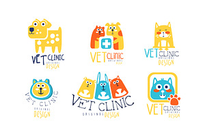 Vet Clinic Original Label Design, an Animal Illustration by TopVectors