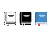 Bookmarked Book Vector Graphic, a Solid Icon by Artonix (Thumbnail 2 of 2)