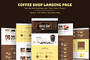 Coffee Shop Landing Page, a Landing Page Template by MightyDesign (Thumbnail 6 of 8)
