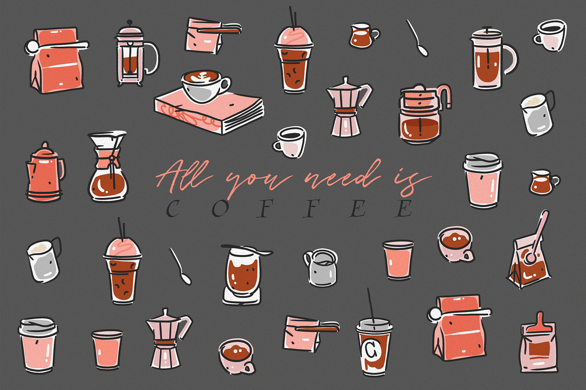 All you need is coffee, a Food Illustration by Anastasy_helter (Photo 13 of 14)