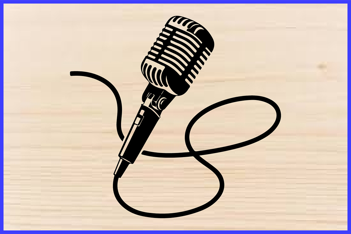 Microphone PNG Silhouette Vector Set, an Object Illustration by Creativeshirt (Photo 2 of 4)