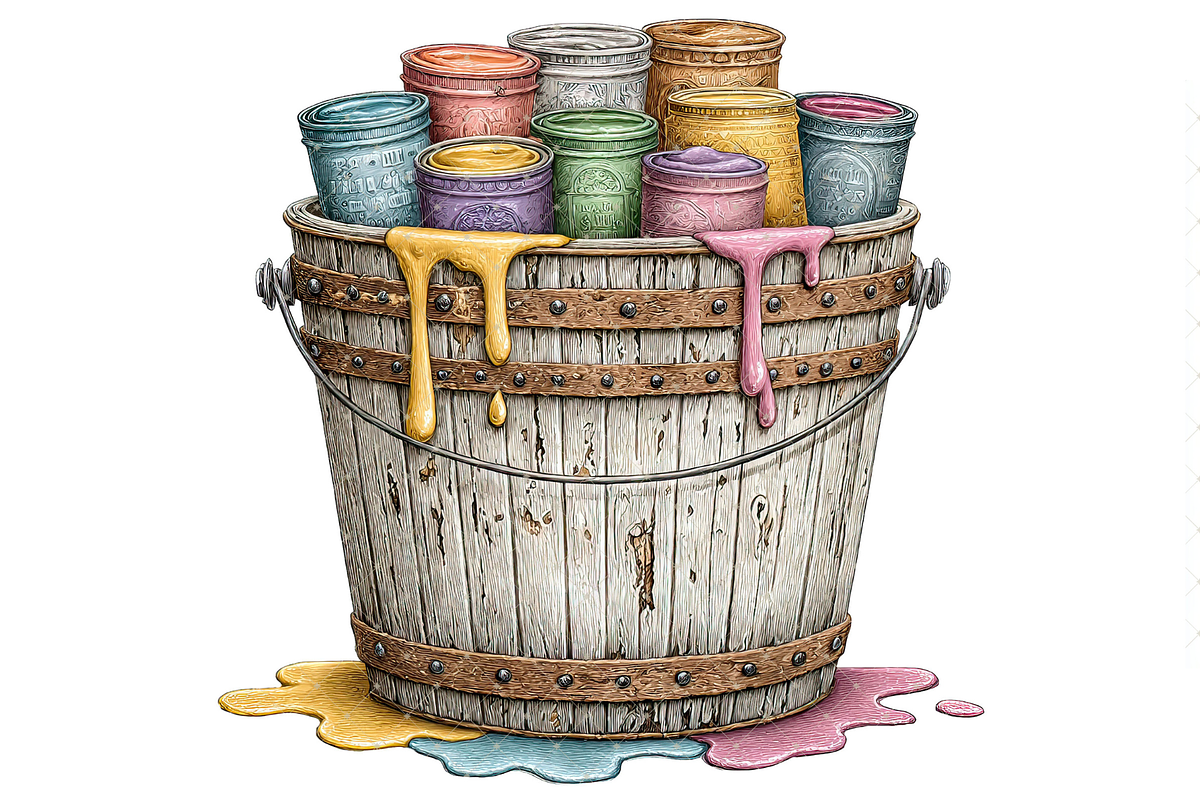 Paint Bucket Clipart PNG, an Illustration by Memories By Lea (Photo 11 of 18)