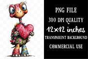 Whimsical Valentine Turtle Clipart, an Illustration by Designking (Thumbnail 4 of 5)
