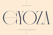 Gyoza Luxury Fashion Condensed Serif, a Serif Font by Studio Aurora (Thumbnail 1 of 9)