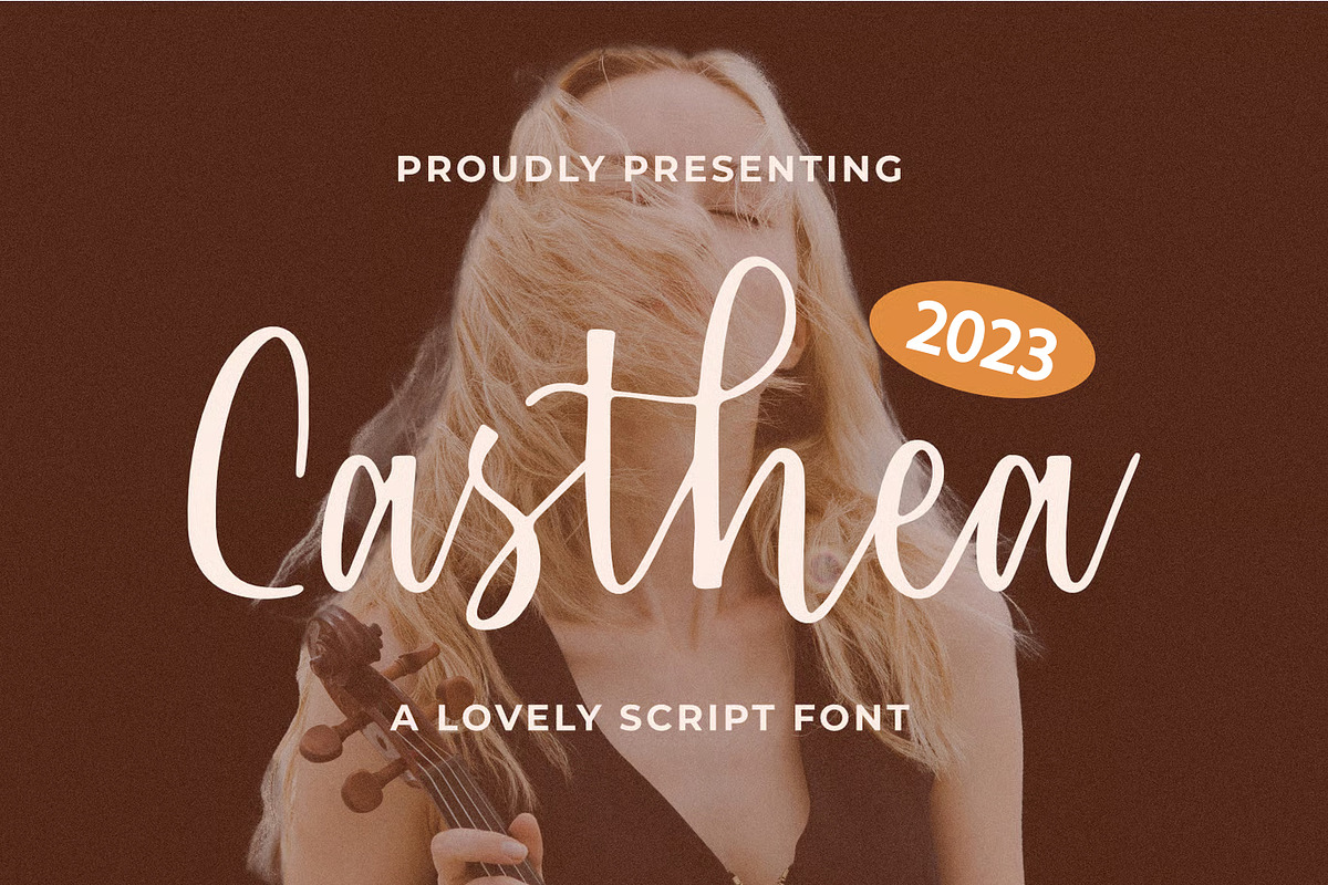 Casthea Font, a Script Font by Runsell Studio (Photo 1 of 3)