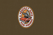Vintage Fishing Logo Templates, a Sport Illustration by creatorimage (Thumbnail 4 of 5)