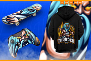 Zeus Thunder God Mascot Esport Logo, a Branding & Logo Template by FNR Graphics (Thumbnail 4 of 5)