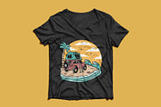 Camping on the beach illustration, a Transportation Illustration by gunaonedesign (Thumbnail 4 of 5)