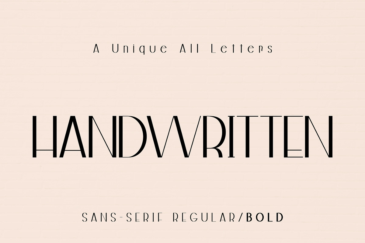 Handwritten, a Sans Serif Font by MaxArt Foundry (Photo 1 of 3)