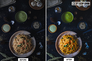 10 DARK FOOD Lightroom Presets