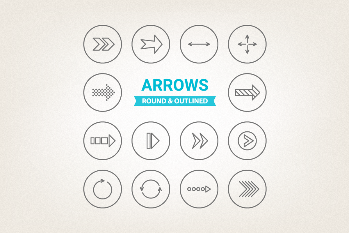 Circle arrows icons preview 3
