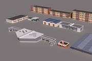 Low poly 3D Cartoon City Modular, an Architecture 3D Model by NOMODOL (Thumbnail 6 of 20)