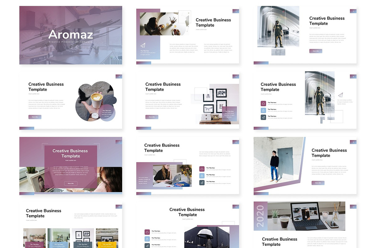 Aromaz - Google Slide Template, a Presentation Template by AQR Studio