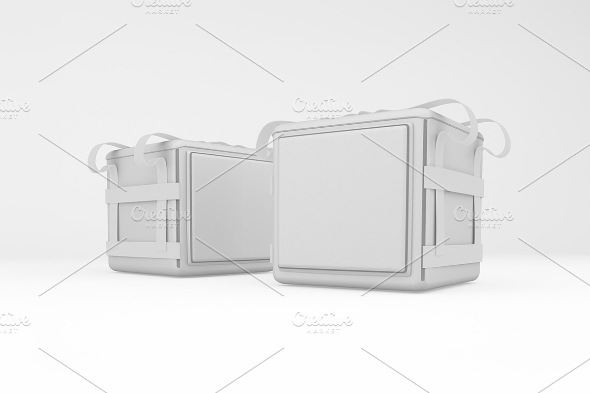 Food Delivery Bag Mockup, an Advertising Mockup by Qaleb Studio (Photo 2 of 2)