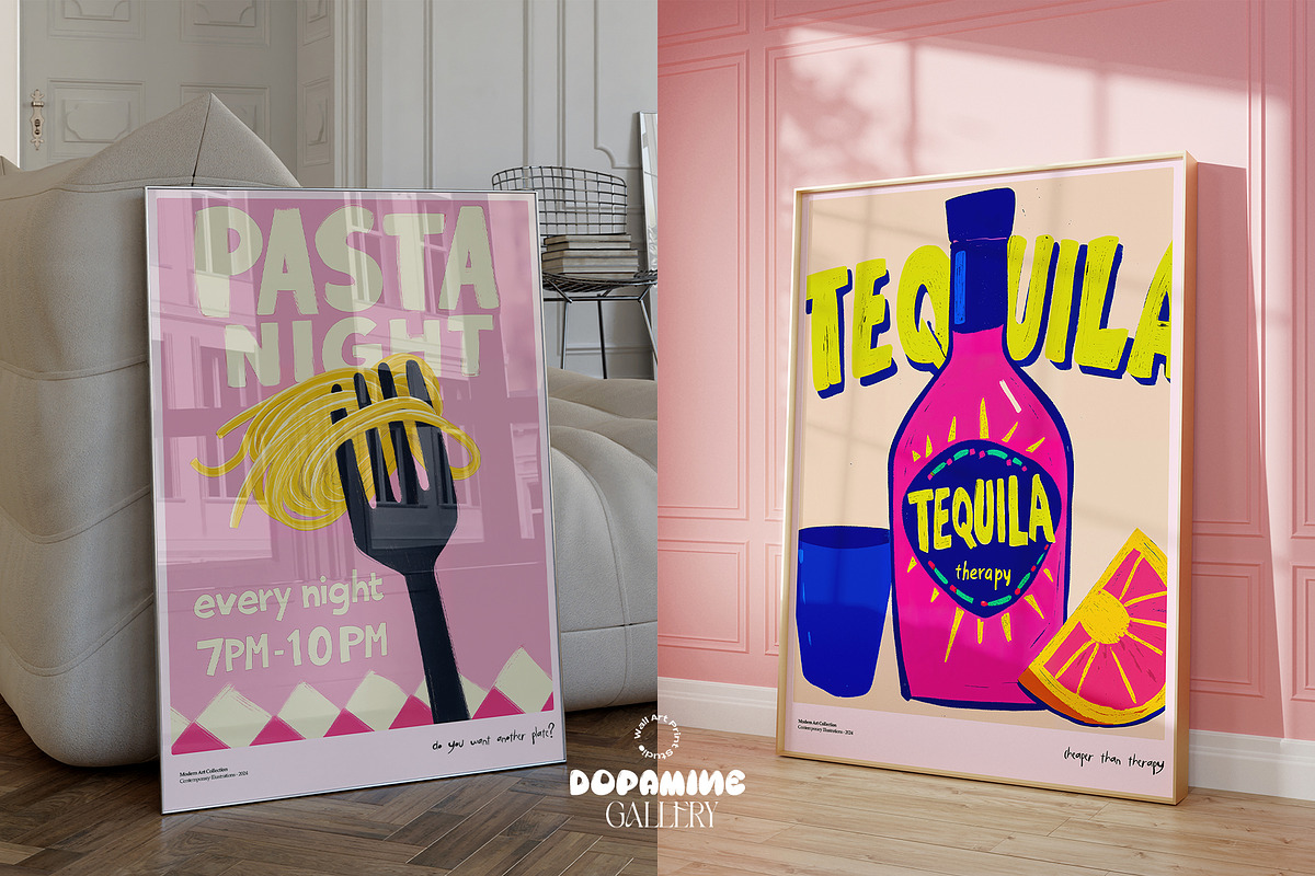 Dopamine Gallery – 100 Poster Bundle, a Graphic by Wall Art Print Studio (Photo 25 of 55)