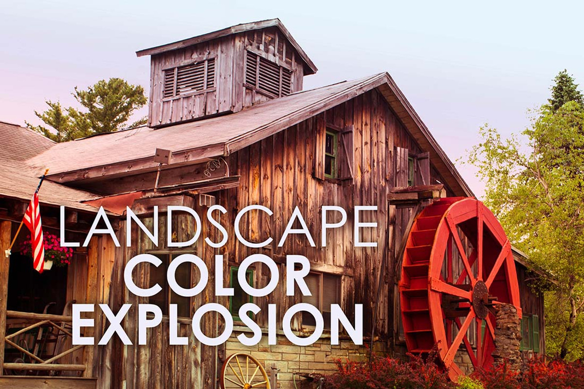 9 Landscape Color Explosion Presets, a Preset Add-On by Timeless Presets (Photo 1 of 12)