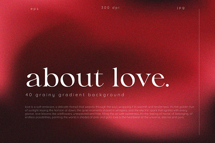 About Love | Grainy Backgrounds
