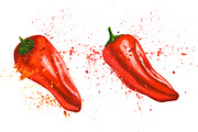 Hand-drawn Watercolor Mini Peppers, a Decorative Illustration by Margo Miller (Thumbnail 4 of 17)