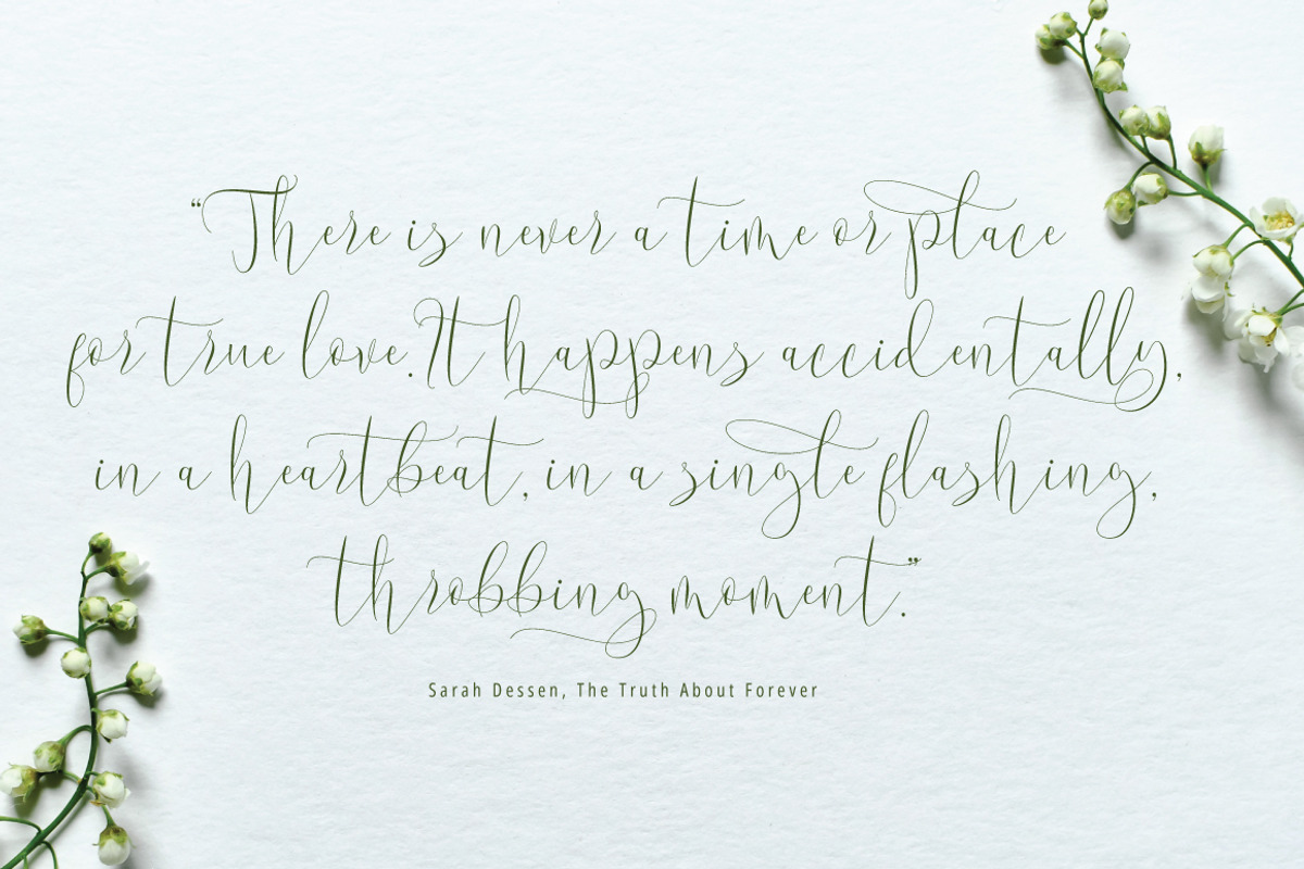 Wamoly - Luxury Script, a Script Font by tebaltipislab (Photo 4 of 10)