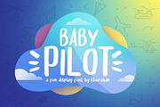 Baby Pilot, a Sans Serif Font by khurasan (Thumbnail 1 of 6)