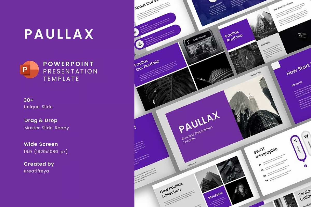 Paulax – Business PowerPoint, a Presentation Template by kreatifreya (Photo 1 of 5)