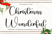 Christmas Wonderful, a Handwritten Font by FreshTypeINK (Thumbnail 1 of 8)