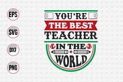 Teacher typographic quotes design., a Graphic by Uniquesvg99 (Thumbnail 18 of 21)