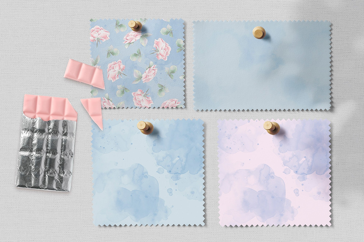 Delicate roses  flowers. Patterns, a Pattern Graphic by Yuliya Art (Photo 9 of 9)