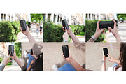 iPhone X in Hands City PSD Mockups, a Product Mockup by Hi, Mock-Up! (Thumbnail 16 of 17)