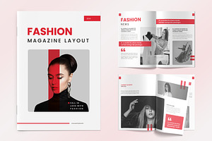 Fashion Magazine Template, a Magazine Template by graphypix