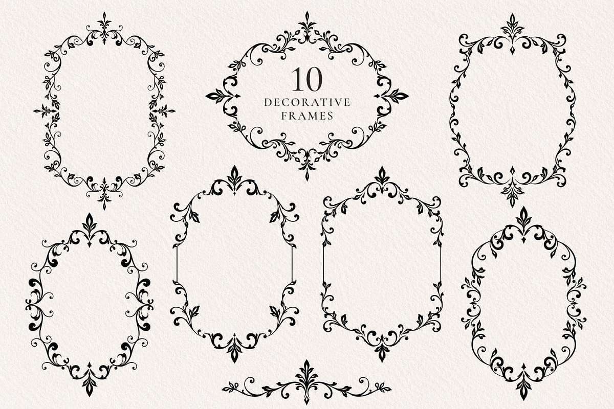 Baroque Ornament Collection, a Decorative Illustration by Papatongartist (Photo 4 of 14)